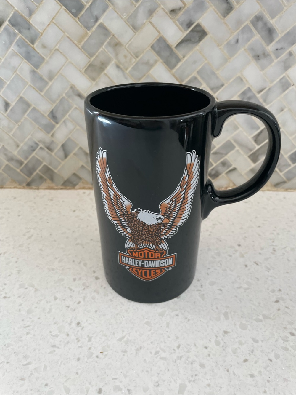 Harley Davidson 20 Ounce Coffee Mug Eagle Bar and Shield